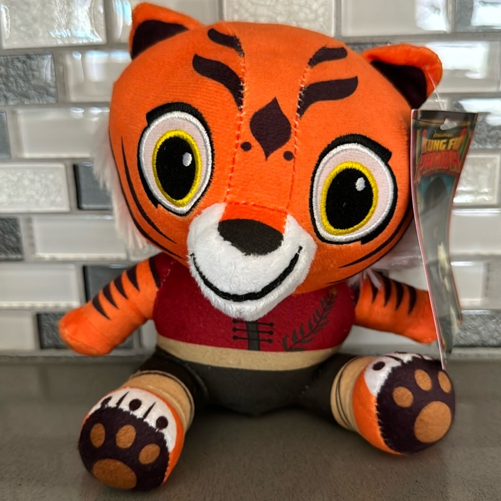 Kung Fu Panda PO TIGRESS SHIFU Sitting Plush Set Of 3 / DreamWorks / BRAND NEW - Picture 7 of 16